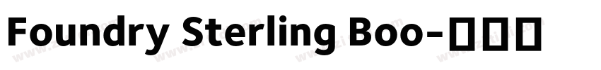 Foundry Sterling Boo字体转换